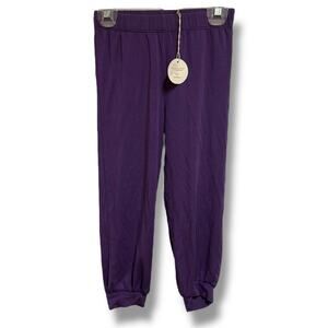 kit +‎ lili Girls Pants Size 4 Purple Plum Knit Soft Modal Blend NEW